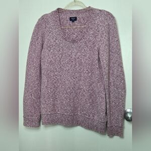 Reitmans Heathered Pink Crew Neck Sweater